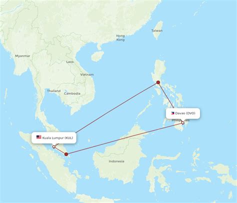 Cheap Flights from Davao International (DVO) to Kuala Lumpur (KUL).